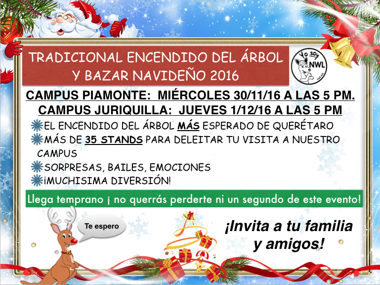GRAN ENCENDIDO DEL ÁRBOL Y BAZAR NAVIDEÑO 2016 NWL